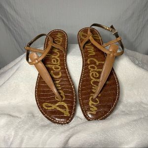 Sam Edelman Flat Sandals Size 10 Ankle Wrap